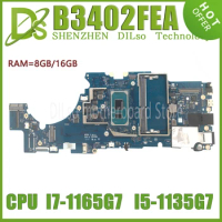 KEFU B3402FEA Laptop Motherboard For ASUS ExpertBook B3 Flip B3402 Mainboard 11th Gen I5-1135G7 I7-1165G7 8G/16GB-RAM 100% Test