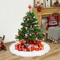 聖誕節 白色樹裙 (大.中.小) 絨毛 聖誕樹 樹腳 圍裙 裝飾 擺飾 聖誕 聖誕佈置【BlueCat】【RM0435】