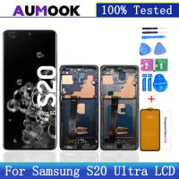 OLED For Samsung Galaxy S20 Ultra 5G LCD Display SM-G988B/DS Touch Screen Digitizer For Samsung S20 Ultra LCD SM-G988 SM-G988U