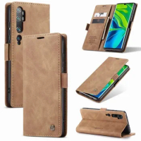 Flip Leathe Wallet Phone Case For Xiaomi Mi Note 10 Pro Luxury Magnetic Closure Cover On For Xiaomi Mi Note 10 Note10 Shell
