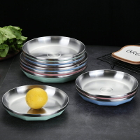 304不銹鋼盤子餐盤家用菜盤創意網紅盤子魚盤餃子盤家用碟子托盤