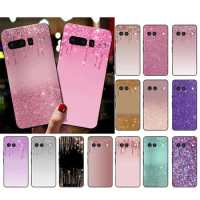 Phone Case for Google Pixel 7 Pro 7a 6A 6 Pro 5A 4A 3A Pixel 4 XL Pixel 5 6 4 3 XL 3A XL 2 XL Rose Gold Gripping Glitter