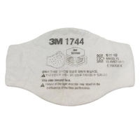 แผ่นกรองอนุภาค ขาว (กล่อง10ชิ้น) 3M 1744
