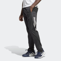 adidas 愛迪達 3s Knit Pnt 男 長褲 亞洲版 運動 網球 訓練 褲腳拉鍊 中腰 吸濕排汗 黑(HT7180)