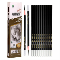 12 keping Pelajar Seni Pensil Hitam Arang Lembut 12B 14B 3B 4B 5B 6B 7B 8B 10B Pensil Sketsa Pensil 