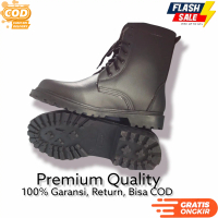 Sepatu PDL TNI Polri Satpam Security Linmas Banser Hitam  Pria Karet Boots Shoes