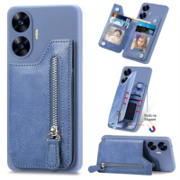 Realme 10 9 Pro Plus 5G Luxury Case Leather Zipper Wallet Back Phone Cover For OPPO Realme 9i 4G Case Realmi 8i 8 Pro Funda