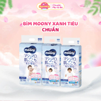 (COMBO 3) Bỉm dán/quần Moony Xanh Tiêu chuẩn/ Cộng miếng - Nhập khẩu Nhật Bản cho bé