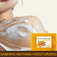 Sabun Kunyit Asid Kojik 100 g dengan Vitamin C β Mengelupas Lembut, Mencerahkan Kulit, Pembersihan M