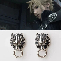 Hot Game Final Fantasy Cloud Strife Wolf Stud Earrings For Men Women Gift