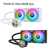 【獨家！另享10%回饋】Thermaltake 曜越 TH240 V2 Ultra ARGB Sync 一體式水冷 黑色/白色