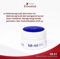 Kusuma Beauty Clinic Sunscreen SB-01 / Night Cream LG / Serum Hydra 1 Essential Brightening Series O