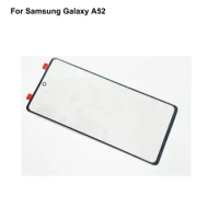 For Samsung Galaxy A52 Front LCD Glass Lens touchscreen For Galaxy A 52 Touch Panel Outer Screen Glass without flex