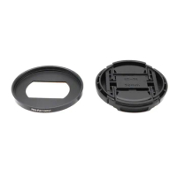 For Sony RX100 VI / RX100 VII 52MM Filter Adapter Ring with Lens Cap 3M Sticker Strap for 52mm UV CPL ND Filters