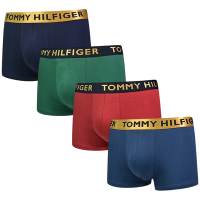 Tommy Hilfiger Cotton Classics Coton 棉質合身平口/四角褲/Tommy內褲-四入組