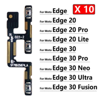 10Pcs/Lot, Power on/off Volume Key Button Flex Cable For Motorola Moto Edge 20 30 Pro Lite 30 Neo Ultra Fusion