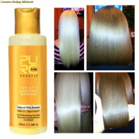 100ml Banana-flavored Brazilian Keratin Hair Treatment Repair Damage Frizzy Hair Strengthen Hair Toughness Elasticity
