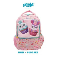 Skoola Tas Sekolah Anak SD Perempuan Fashion Ransel Unicorn Fairy Cat Cupcake FINZI CUPCAKE