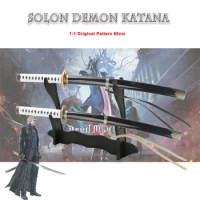 New High Quality Yamato ④ ⑤ Katana Sword Wooden Cosplay 80cm Online Games Devil May Cry Dark Slayer Yama Sword Halloween Gifts
