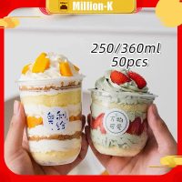 50 Set 250ml 360ml Cup Dessert / Cup Es Krim / Cup Yoghurt / Cup Cake