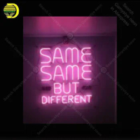Neon Sign for Same But Different Neon Bulb sign handcraft Signboard Hotel Restaurant Neon light bulb sign Light up wall Lamps