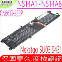 AVITA CN6613-2S3P 原裝電池 NS14A1 NS14A2 NS14A8 NS14A6 NS13A2 Nexstgo SU03 NS14A6IN012P MailBook S431
