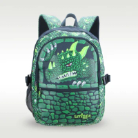 Australia Smiggle original hot-selling children's schoolbag boy backpack cool green original dragon supplies stationery