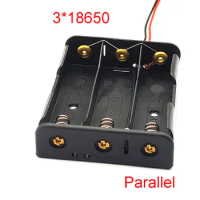 5Pcs 18650 Parallel Battery Box 3*18650 Battery Case 18650 Battery Holder 3 Slot 18650 Storage Box 3.7V