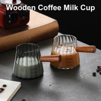 180ml Coffee Extraction Cups Glass Double Mouth Home with with scale sturdy High Temperature Resistance Italian Espresso Oz Cup