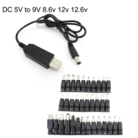 DC 5V to 9V 8.6V 12V 12.6V USB Power Boost Line Step UP Module Converter Cable 5.5x2.1mm Plug to DC Male connector Adapter a1