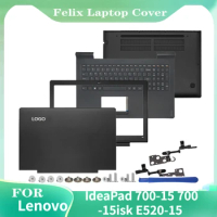 FOR Lenovo IdeaPad 700-15 700-15isk E520-15 Penutup Belakang LCD/Bezel Depan/Engsel/Palmrest/Casing Bawah Hitam