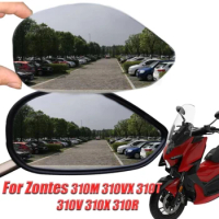Motorcycle Convex Mirror Big Vision Lens Increase Rearview Side Mirrors For Zontes 310M 310VX 310T 310R ZT310 310 M VX 350D 350E