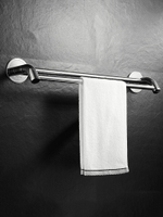 不銹鋼毛巾桿免打孔衛生間304雙桿加長毛巾架浴室壁掛廁所浴巾桿
