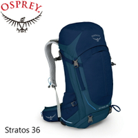 【OSPREY 美國 Stratos 36 男款《暗夜藍》M/L】Stratos 36/登山包/登山/健行/自助旅行/雙肩背包/露營