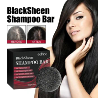 Hair Darkening Shampoo Bar Repair Gray White Hair Gray Hair Coverage Soap Promotes Hair Growth Prevents Hair Loss for Men Women