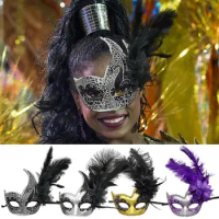 Mardi Gras Feather Face Cover Comprehensive Application Make More Comfortable Offer Multiple Benefits Mardi Gras Outfit Tools