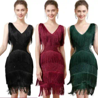 New 1920s Flapper Dress Great Gatsby Party Evening Sequins Fringed Charleston Dresses Gown Dress Abbey Bridesmaid Wedding