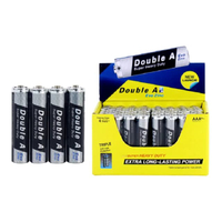 DOUBLE A ถ่านคาร์บอนซิงค์ 1.5V ขนาด AAA (แพ็ค 4 ก้อน)