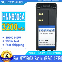 3200mAh GUKEEDIANZI Battery HNN9008A For MOTOROLA Radio GP340 GP380 GP640 GP680 GP320 HT1250 HT750 GP328 GP338 PRO5150 MTX850