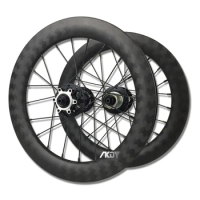 Carbon 16" Bicycle Wheel Rims 305 36mm Depth 25mm Width Clincher Folding Bike 16 Inch Wheelset