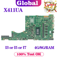 KEFU X411UA Mainboard For ASUS Vivobook 14 X411U K411UA Laptop Motherboard I3 I5 I7 7th/8rh 4GB/8GB-RAM UMA MAIN BOARD