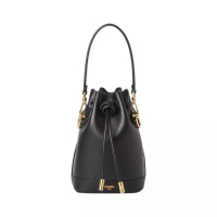 Fendi Mini Mon Tresor Leather Bucket Bag Black