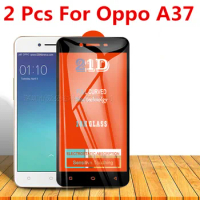 2 Pcs 21D Tempered Glass For OPPO A37 Full Cover 11H Protective film Explosion-proof Screen Protector For Oppo a37