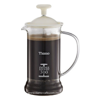 金時代書香咖啡  TIAMO 多功能法式玻璃濾壓壺 300cc SGS合格  HG2109W