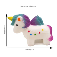 squishy horse Unicorn Horse Squishy Slow Rising Simulation Bread Cake Scented Stress Relief Soft Squeeze Toy Fun Toy for Kid