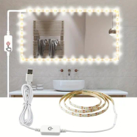 5V USB Touch Sensitive Led Strip Lights Smart TV Makeup Mirror Backlight Gamer Cabinet Gaming Room Christmas Home Kitchen Decor