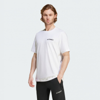 adidas 愛迪達 短袖上衣 男 運動 TX MOUNTAIN TEE 白 IZ0465