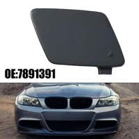 1pc Black (Primer) Plastic Front Bumper Tow Hook Eye Cover For BMW 3 SERIES E90 E91 LCI 2009-2012 M-SPORT #51117891391/ 7891391