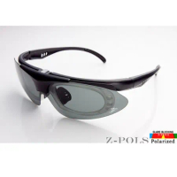 【視鼎Z-POLS全新強化系列款 】強化型消光黑 保麗來偏光 可配度數頂級運動太陽眼鏡，原裝上市