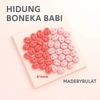 AKSESORIS HIDUNG BABI BONEKA PINK TEMPEL AMIGURUMI